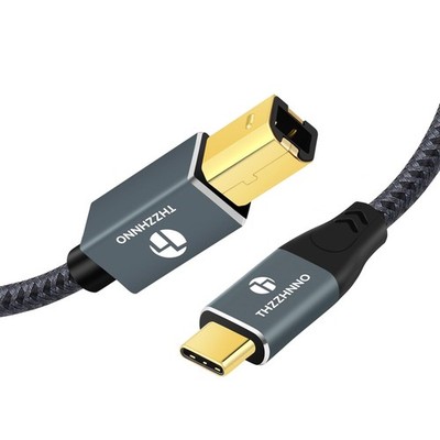 USB B to USB Printer Cable 15FT, USB to USB B Cord for MacBook , MIDI Cable f...