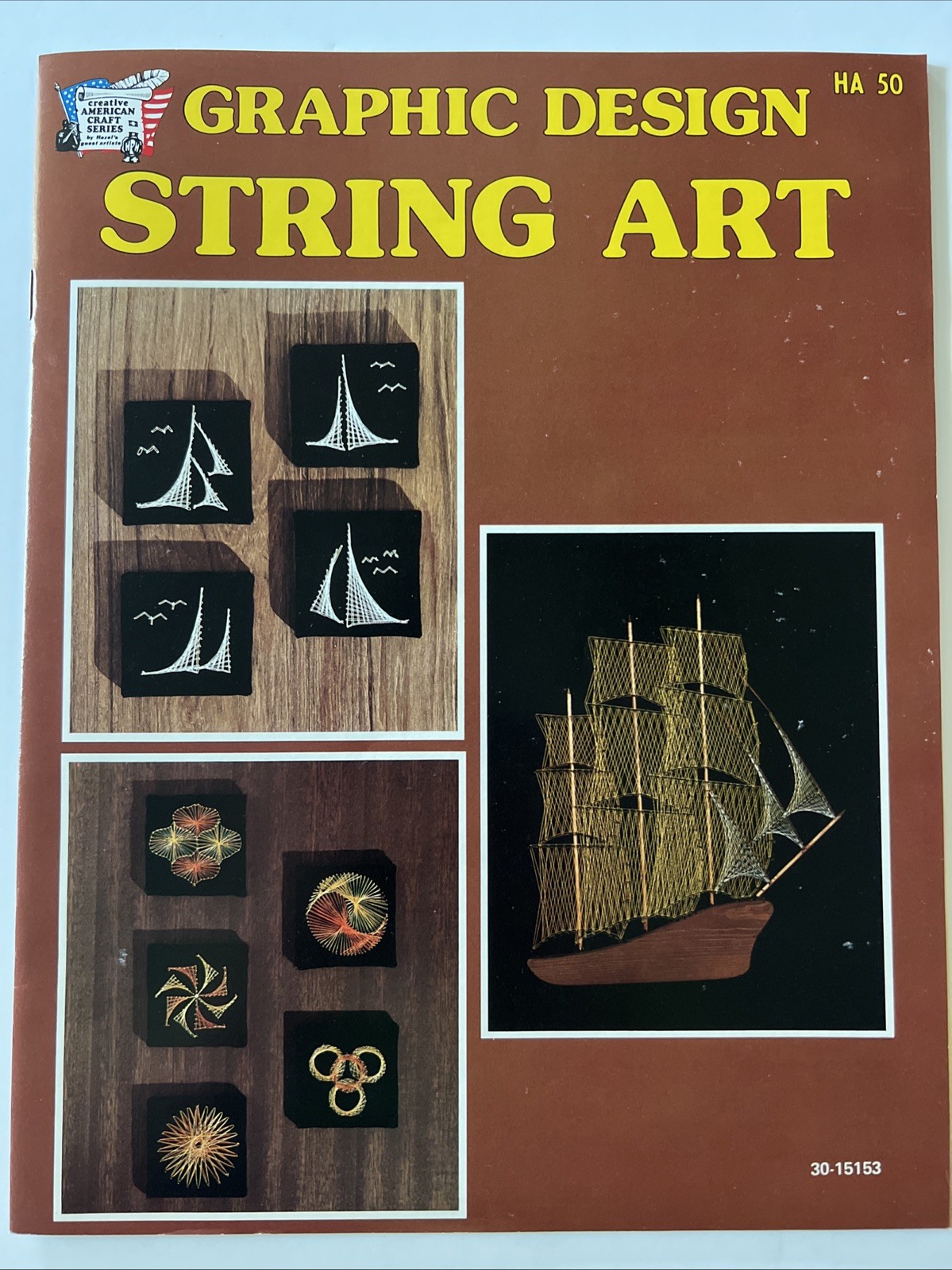 String Art by Hazel Pearson Handicrafts Book 1976 Graphic Design Book  HA50
