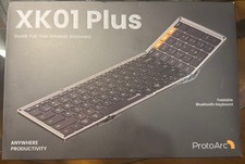 ProtoArc XK01 Plus Foldable Bluetooth Keyboard Backlit Type-C QWERTY