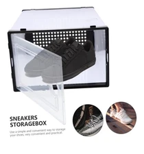 2 pcs Drawer-Style Shoe Storage Plastic Shoe Organizer 