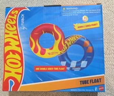 FUNBOY Hot Wheels Tube Float Pool Toy Double Sided Print NEW