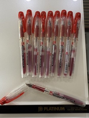 Platinum fountain pen Preppy Red pen 0.5mm PSQ-200 # 11-3   10 PCS