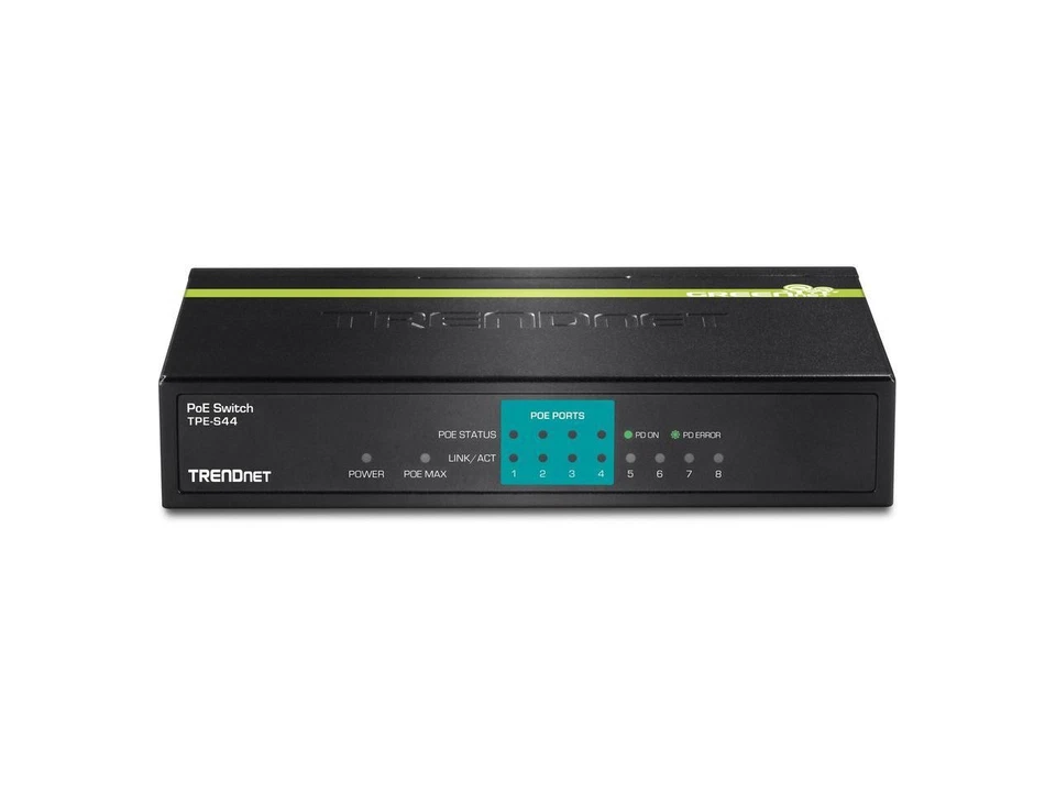 TRENDnet 8-Port 10/100Mbps PoE Switch, 4 x 10/100 Ports, 4 x 10/100 PoE Ports, - Image 4 of 4