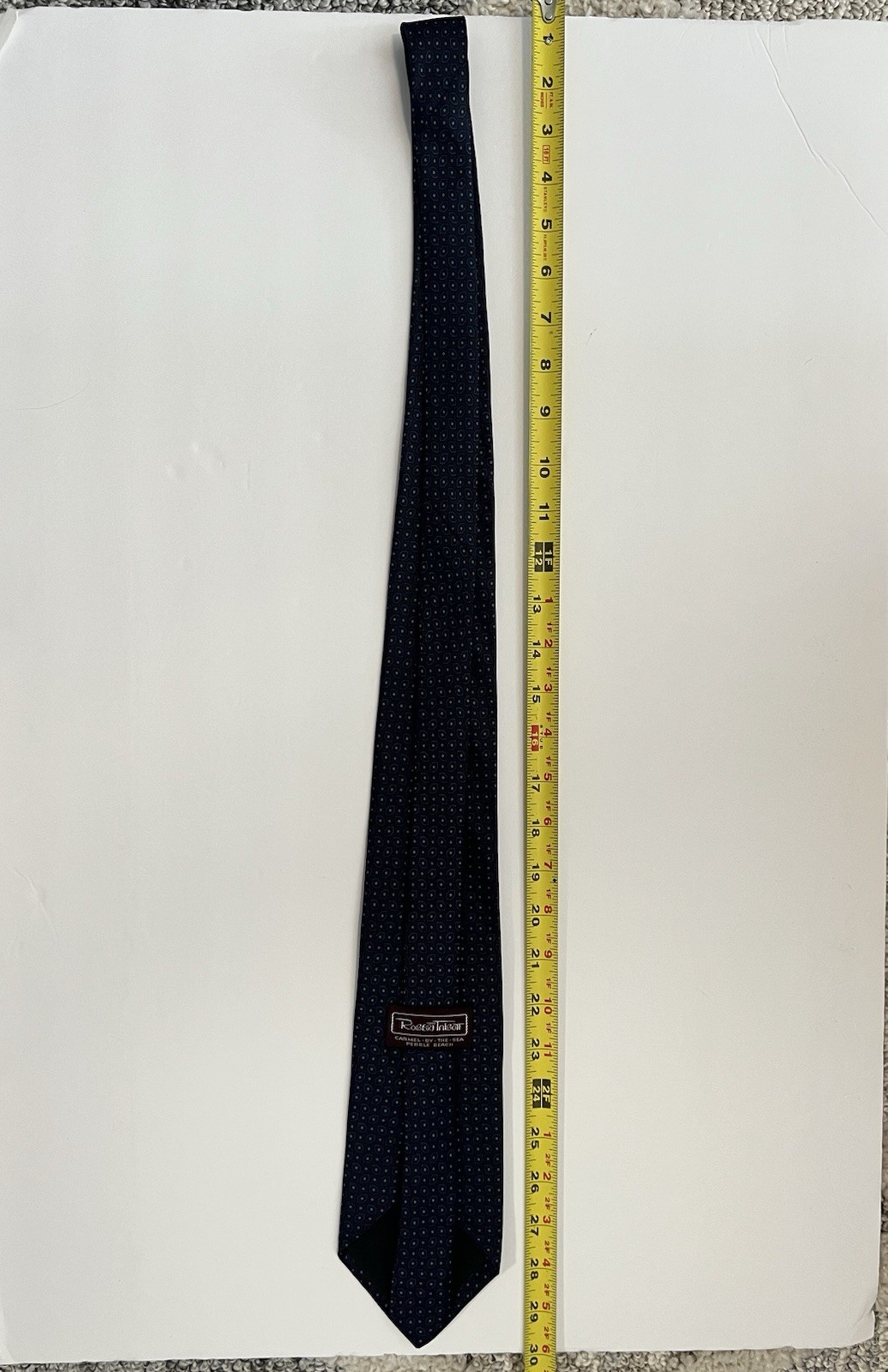 Robert Talbott, Blue, Geometric, Patterned, Made … - image 4