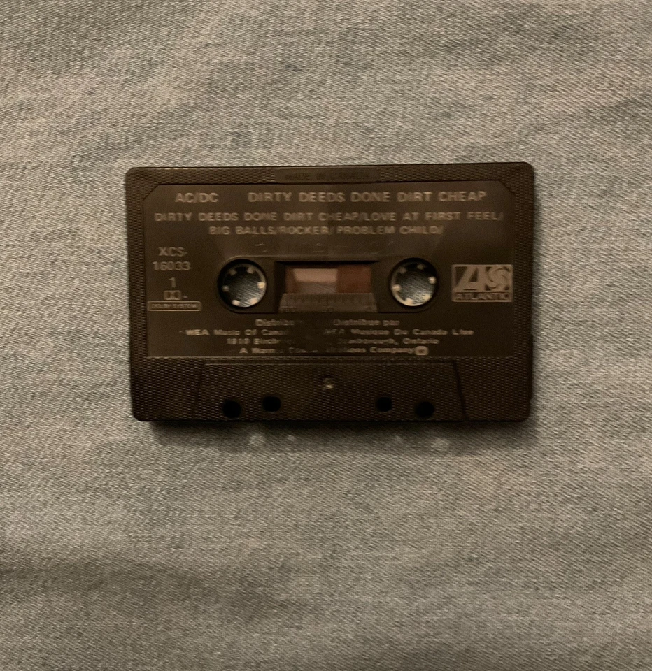 AC/DC- Dirty Deeds Done Dirt Cheap Cassette Tape - Image 3 of 4