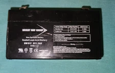 Brightway Group 6V 1.3Ah Replacement Battery for Bright Way BW613
