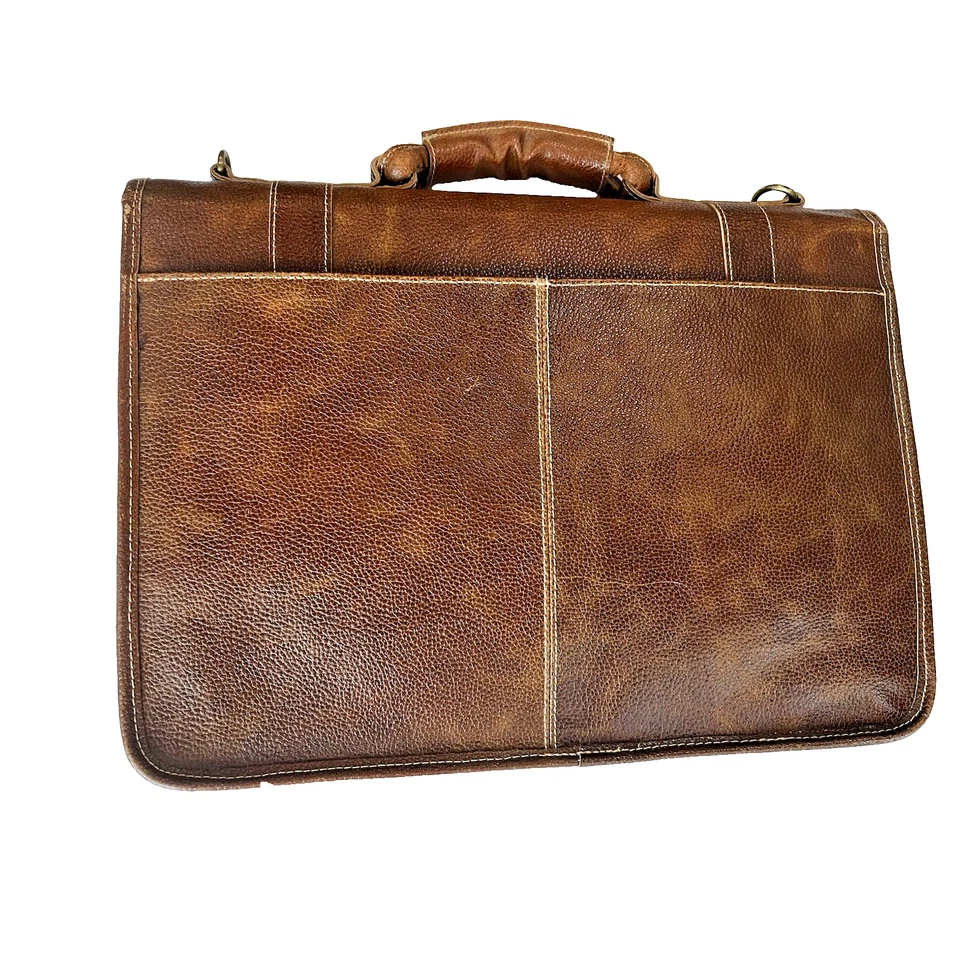 Maletín de cuero Ameri vintage APC bolsa de transporte 17X12,5 compartimento correa Foto 2 de 4