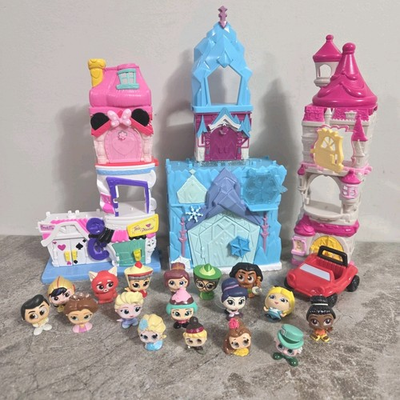 #ad Disney Doorables Figures Castle Accessories Princess Prince Mini Toy Set $29.99