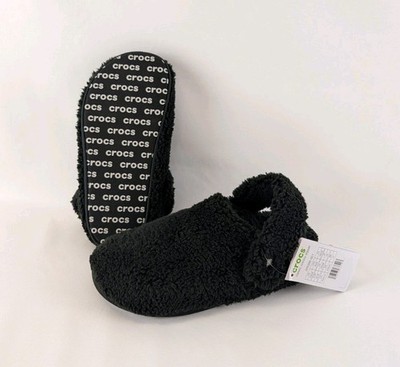 Crocs Classic Cozzzy Slipper Woman's Sz 8 Black New