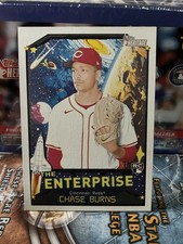 2026 Topps Heritage The Enterprise Chase Burns Rookie Card Cincinnati Red TE-CB. rookie card picture