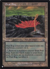 Peat Bog The List Regular Common #322 NM MTG