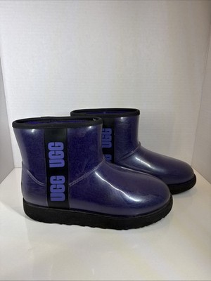UGG Classic Purple Violet Clear Mini Boots 1113190 Women's Size 7 Waterproof