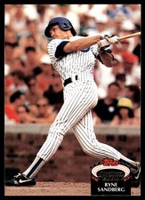 Ryne Sandberg 1992 Stadium Club #50 Chicago Cubs FREE SHIPPING AutographDen