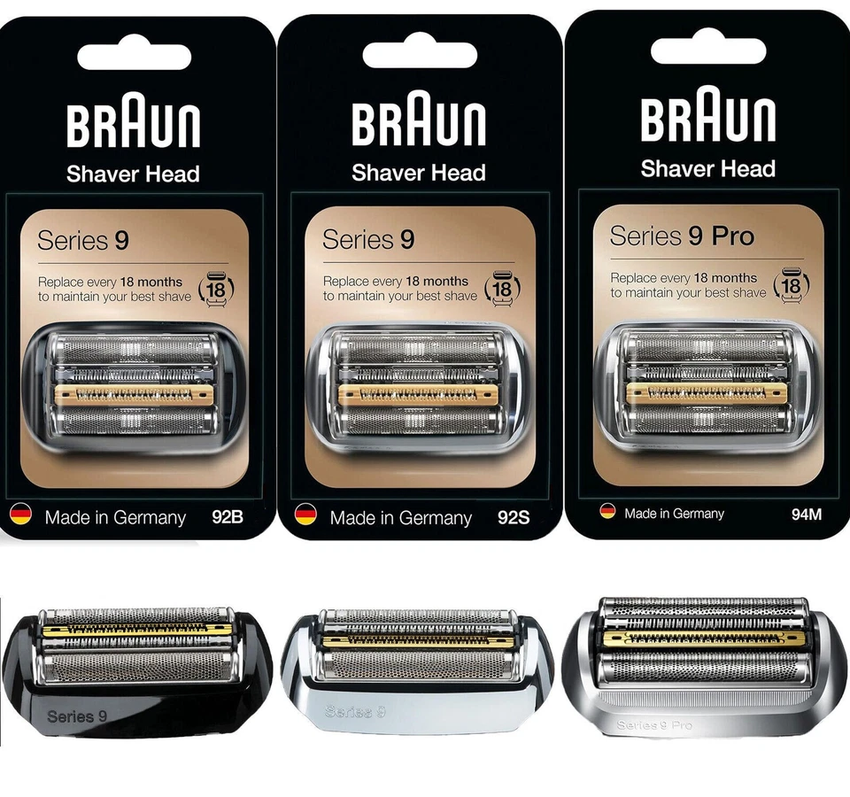 Serie 9 9Pro 92M 92B 92S 94M Ricambio Testina Rasoio Cassetta Foglio - Immagine 2 di 4