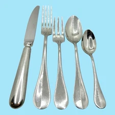 GUY DEGRENNE Beau Manoir Flatware Set 5 Piece Knife Fork Spoon Dinner France