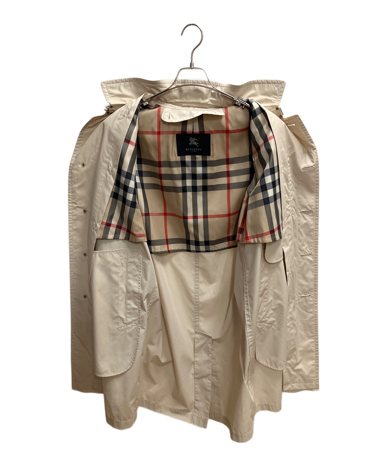 BURBERRY LONDON Men's Coat BBB11-803 Beige Size L Used - Stencil Collar thumbnail 15