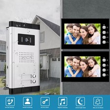 2-6 Units Apartment Video Intercom System 7'' Monitor Video Door Phone Set