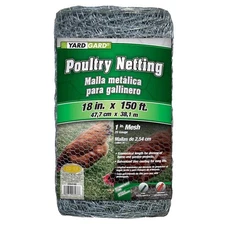 Poultry Netting- 20-Gauge Wire - Galvanized Steel - 1" Mesh - 18 in. x 150 ft.