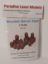 Wooden Barrel 20pk Kit - Z Scale