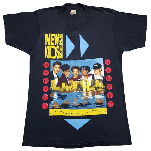 VTG 90s New Kids On The Block T Shirt 1990 Screen Stars Tag 1990s vintage concert t-shirt, vintage, single stitch, B+ condition