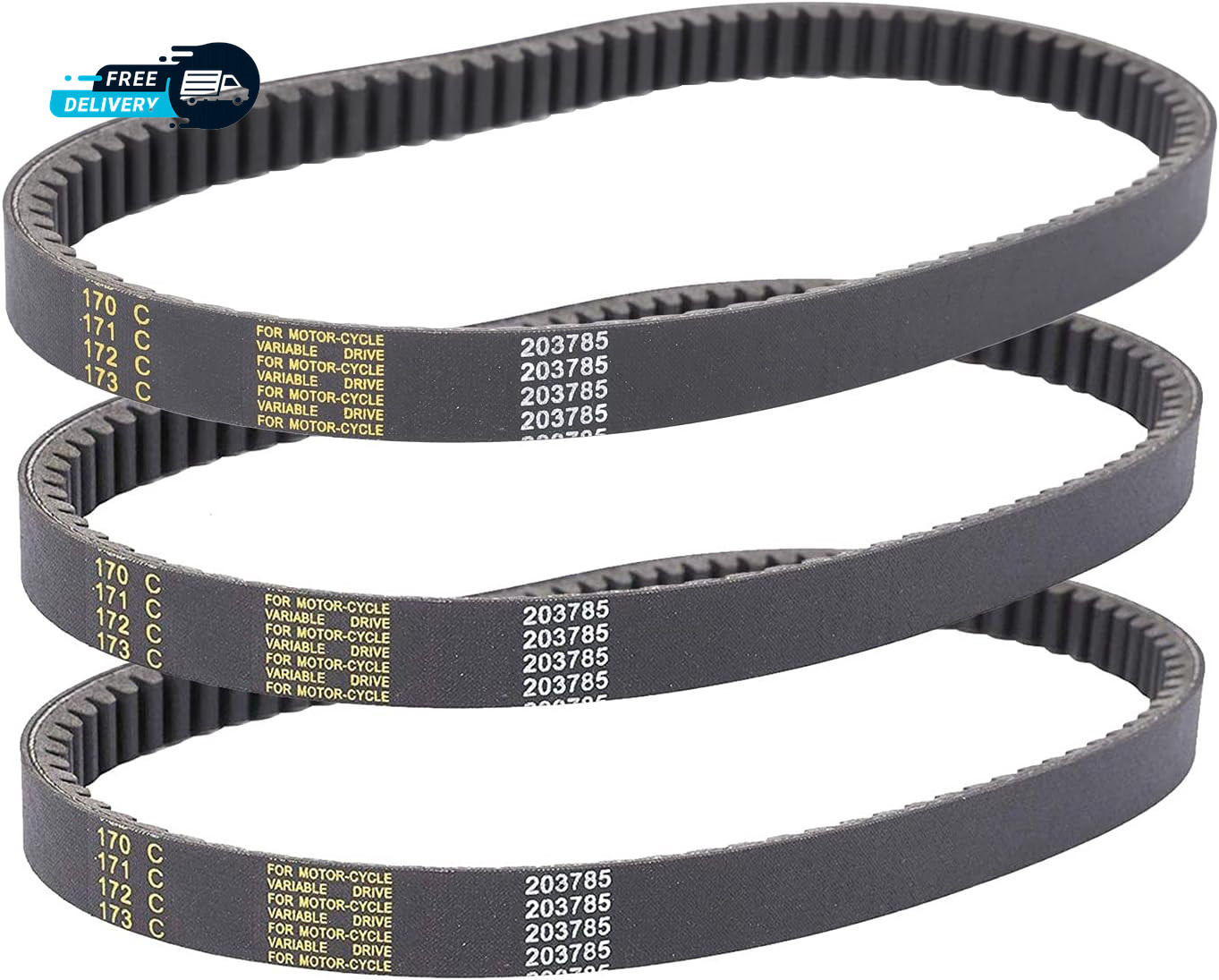3PCS 40 Series Torque Converter Belt GO Kart Comet 203785A Comet 203785