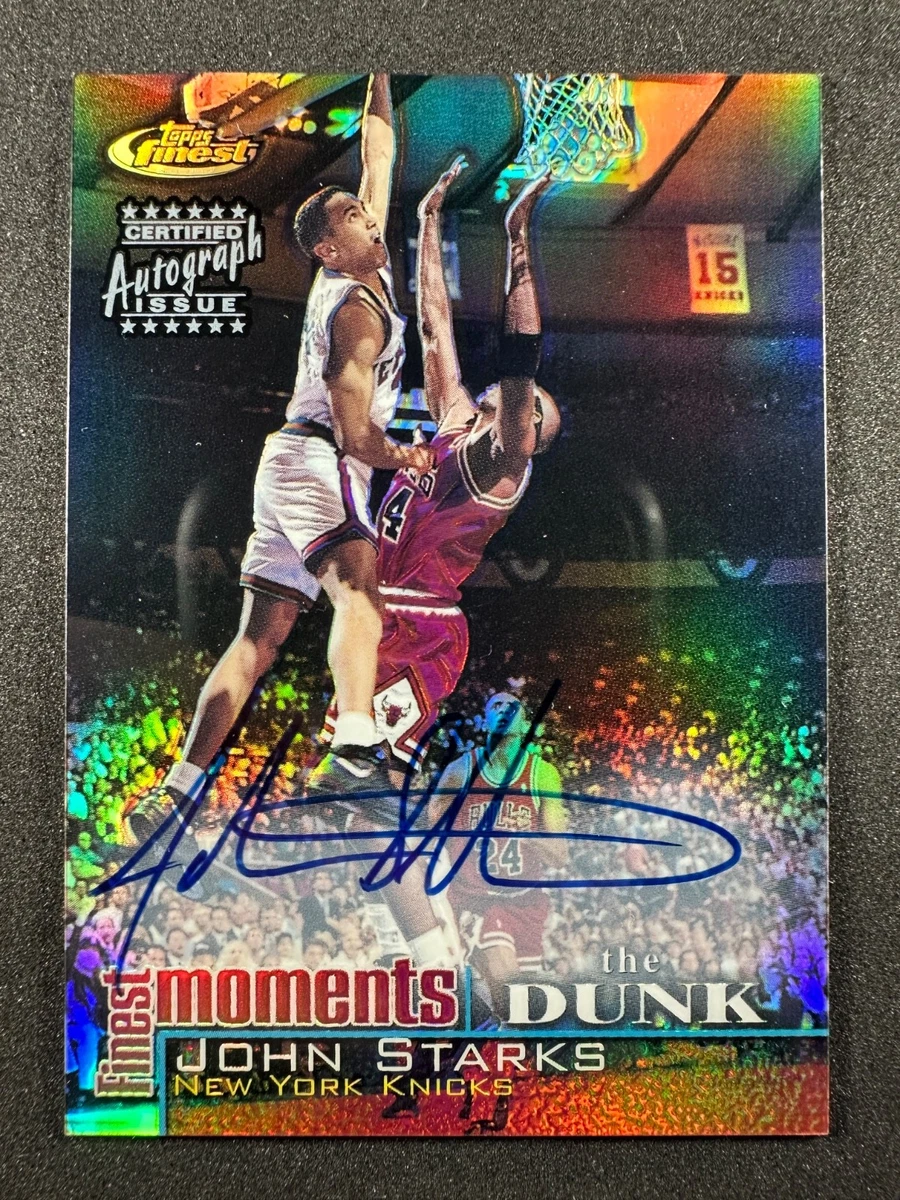 John Starks Basketball Autographed ungraded Sports Trading Cards 