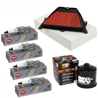 Set ÖLfilter Luftfilter ZüNdkerzen Wartung FüR Honda CBR 600 RR PC37 2005-2006
