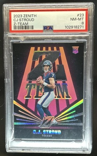2023 Panini Zenith C.J. Stroud Z Team RC Rookie #23 Texans PSA 8