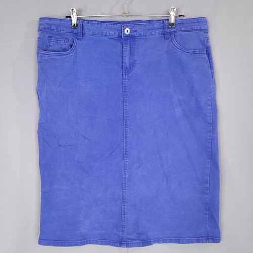 Be Girl Basic Damen Jeansrock gerade & Bleistift blau Gr. XL (38)