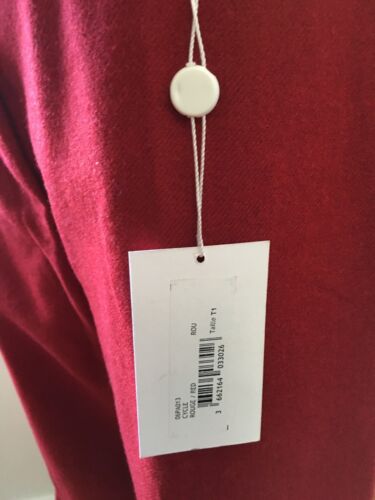 womens red wool pants trousers Laurence DOLIGE PARIS designer Sz 1 S $394 NWT - Picture 3 of 7
