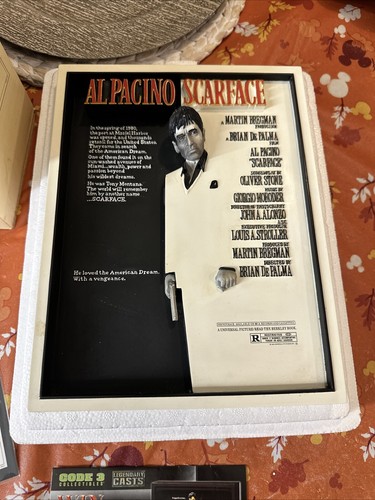 Scarface Code 3 Movie Poster Collectible Sculpture Rare 1983 Al Pacino Vintage - Picture 2 of 12