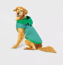 Pet Pajamas w/Hoodie Green Striped Dog Sz XXL Wondershop New Tag