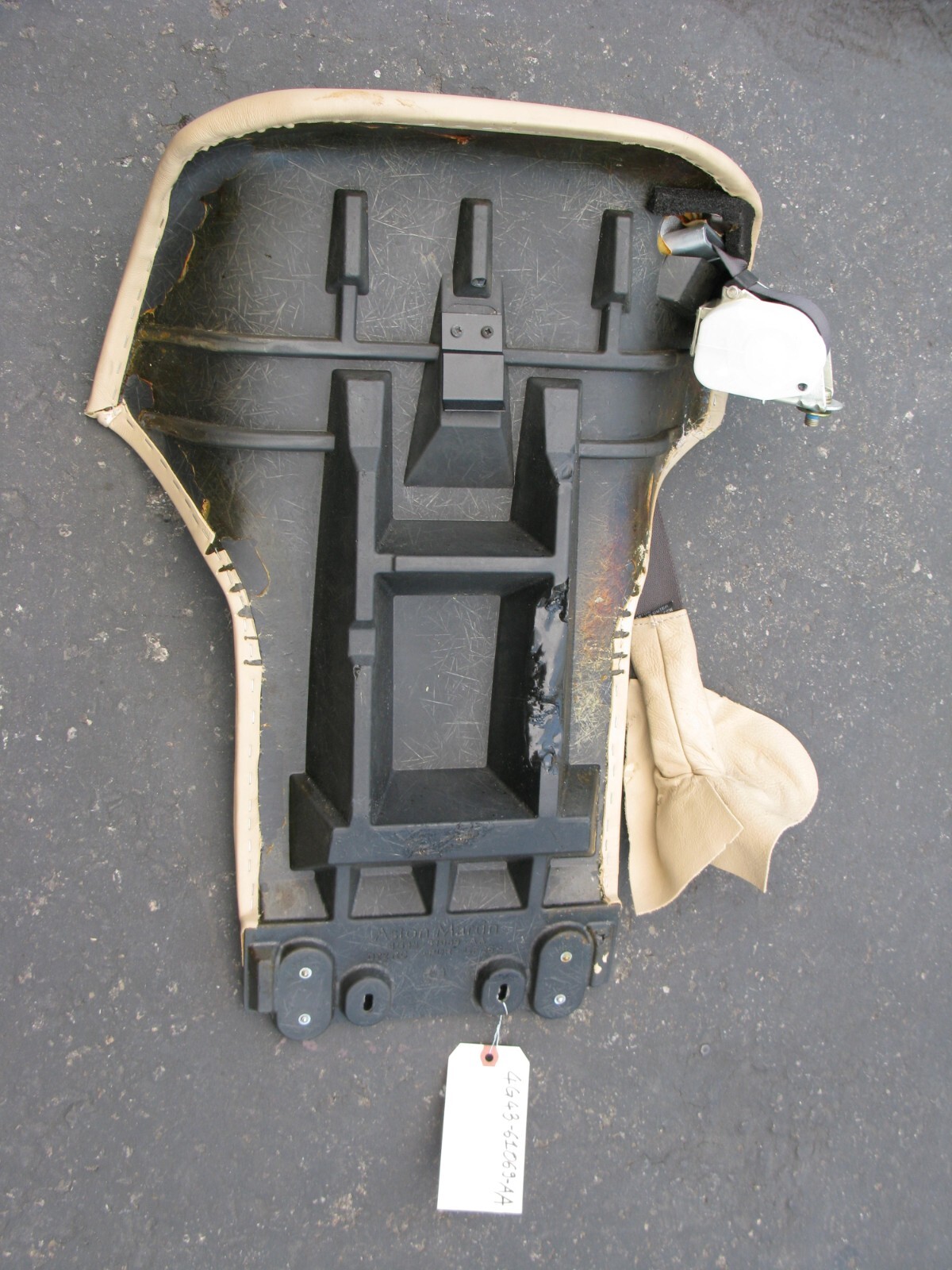 Aston Martin DB9 Rear Seat Cushion Panel Assembly + Seat Belt 4G4361069AA