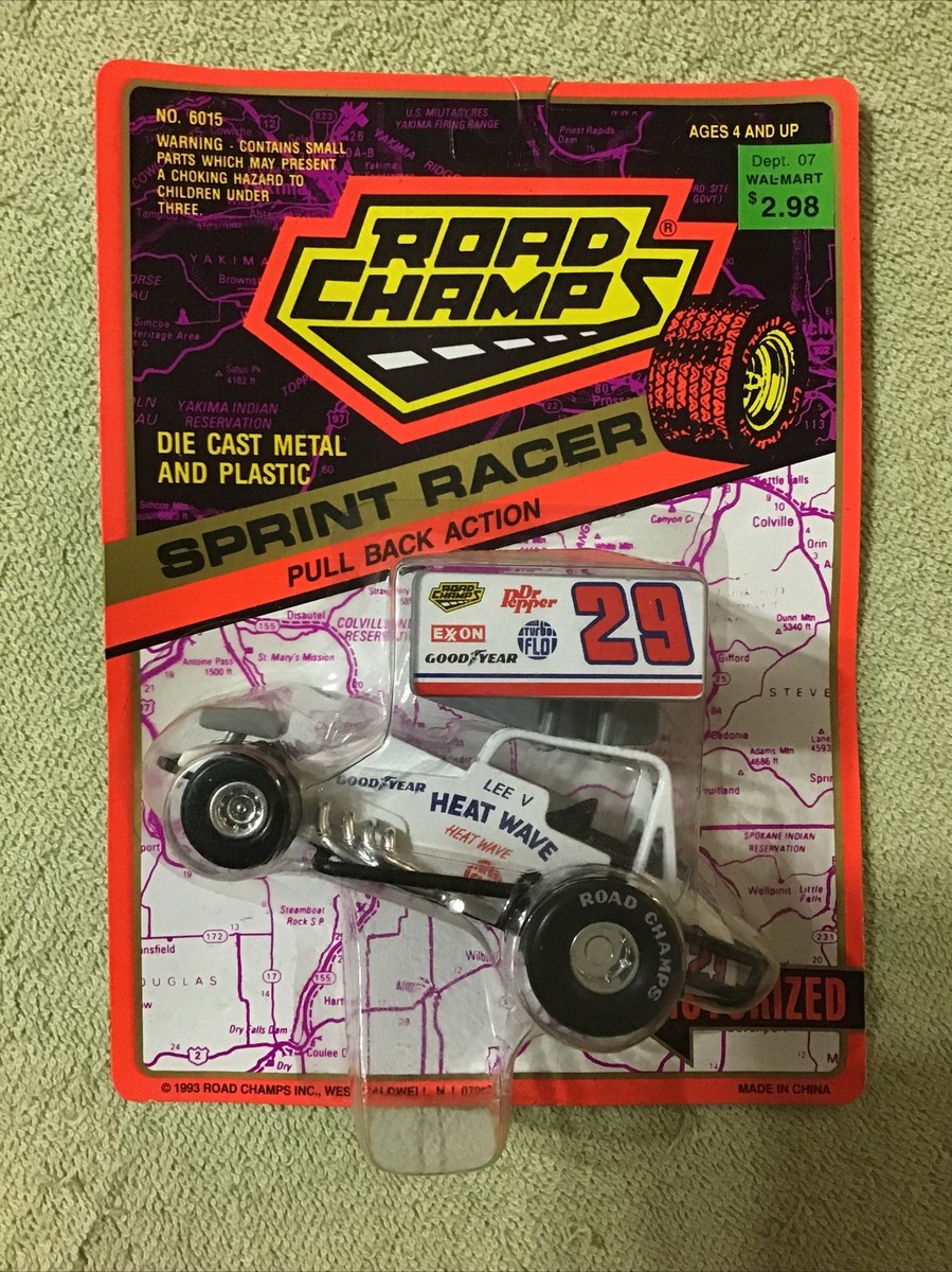 1993 Road Champs LEE V #29 Heat Wave Sprint Car Motorized 1/25