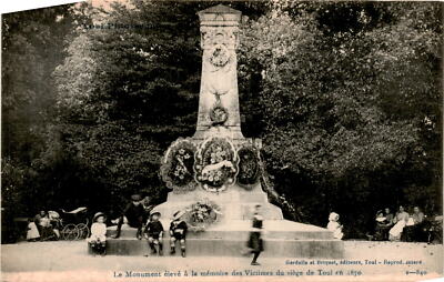 Gerdolle et Briquet, Toul, Monument, Victimes, siège de Toul Postcard