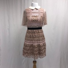 self portrait floral vine cape mini dress