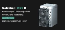 NEW Goldshell KD6 29.2 TH/s Kadena KDA Miner