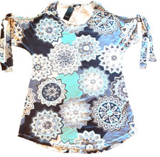 Sheilay Dress Women's Plus Size XXL Mandalas Geometric Colorful Party Groovy NEW