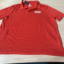 Box Seat Clothing Co Men’s XXL Polo Shirt Red Wisconsin Badgers