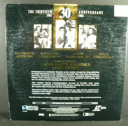 Long Day's Journey Into Night - Katharine Hepburn 1962 - LaserDisc - Picture 3 of 3