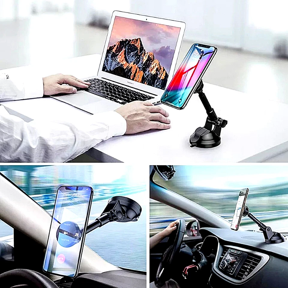 Soporte Sostenedor Magnetico en Parabrisa Tablero Auto Coche de Telefono Celular - Image 2 of 4