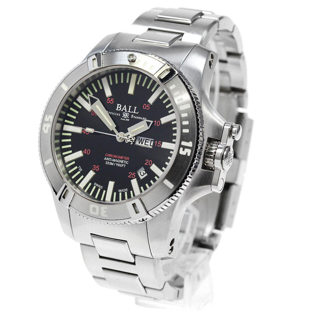 BALLWATCH Engineer Hydrocarbon DM2036A Day date Automatic Men\'s Watch_844810 Ball Hydrocarbon Spacemaster Black Dial Stainless Steel 42mm  main image 4