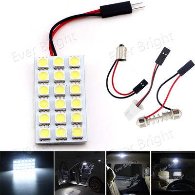 Qasim COB 18-SMD LED Panel Dome Lamp Auto Car Interior