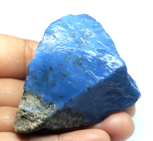 UNTREATED 348.6 Ct Australian Natural Blue Opal Rough Certified Earth Mind Rough - Picture 5 of 7