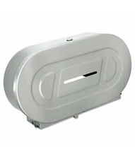 (Case of 4) Bobrick B-2892 Jumbo Toilet Tissue 2 Roll Dispenser Stainless Steel