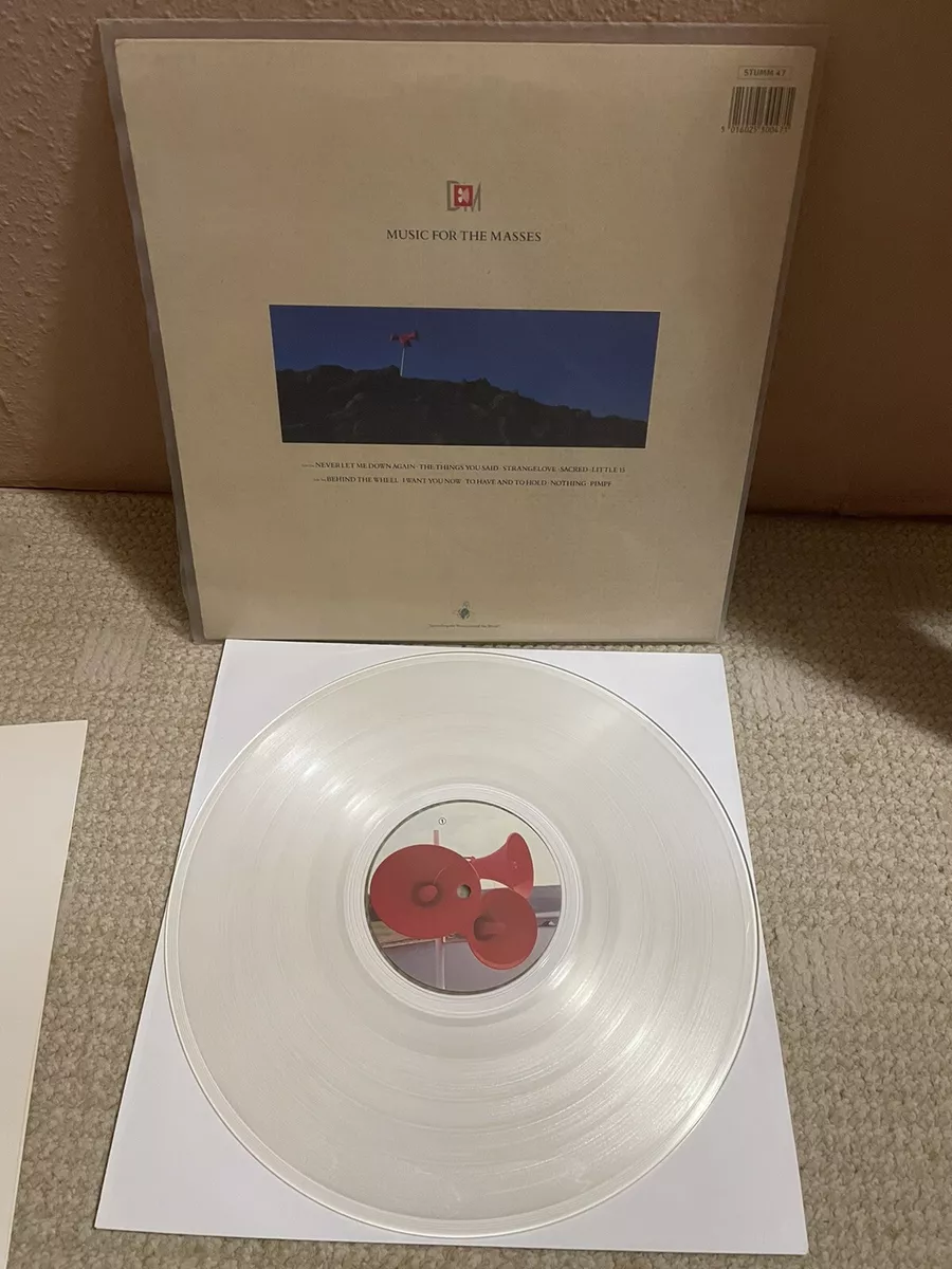 Depeche Mode Music For The Masses Rare Clear Colored Vinyl 12