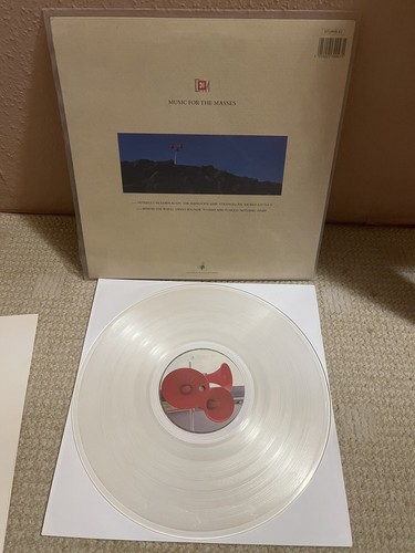 Depeche Mode Music For The Masses Rare Clear Colored Vinyl 12" Record Mute UK - Picture 2 of 4
