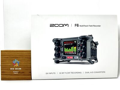 Zoom F6 6ch Field Recorder Multi Track 32-Bit Float Dual AD Converter Neu