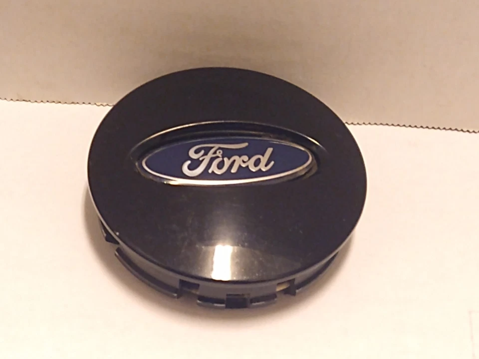 Tampa central de roda Ford Explorer Flex Edge OE cubo preto brilhante 9L8J-1A108-AA - Imagem 2 de 4