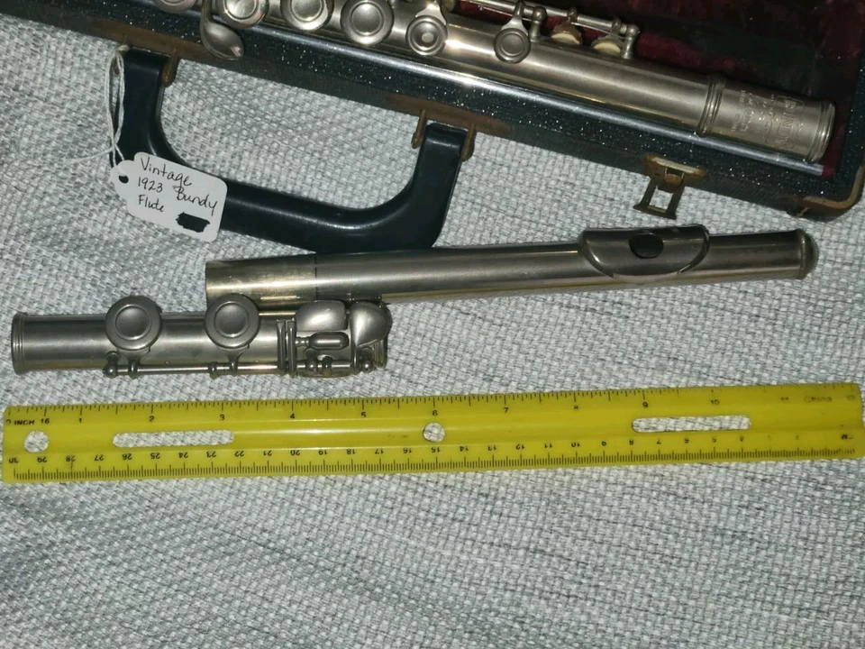 复古邦迪长笛 Selmer, Elkhart 印第安纳州美国原装盒 SN 133441 — 第 4/4 张图片